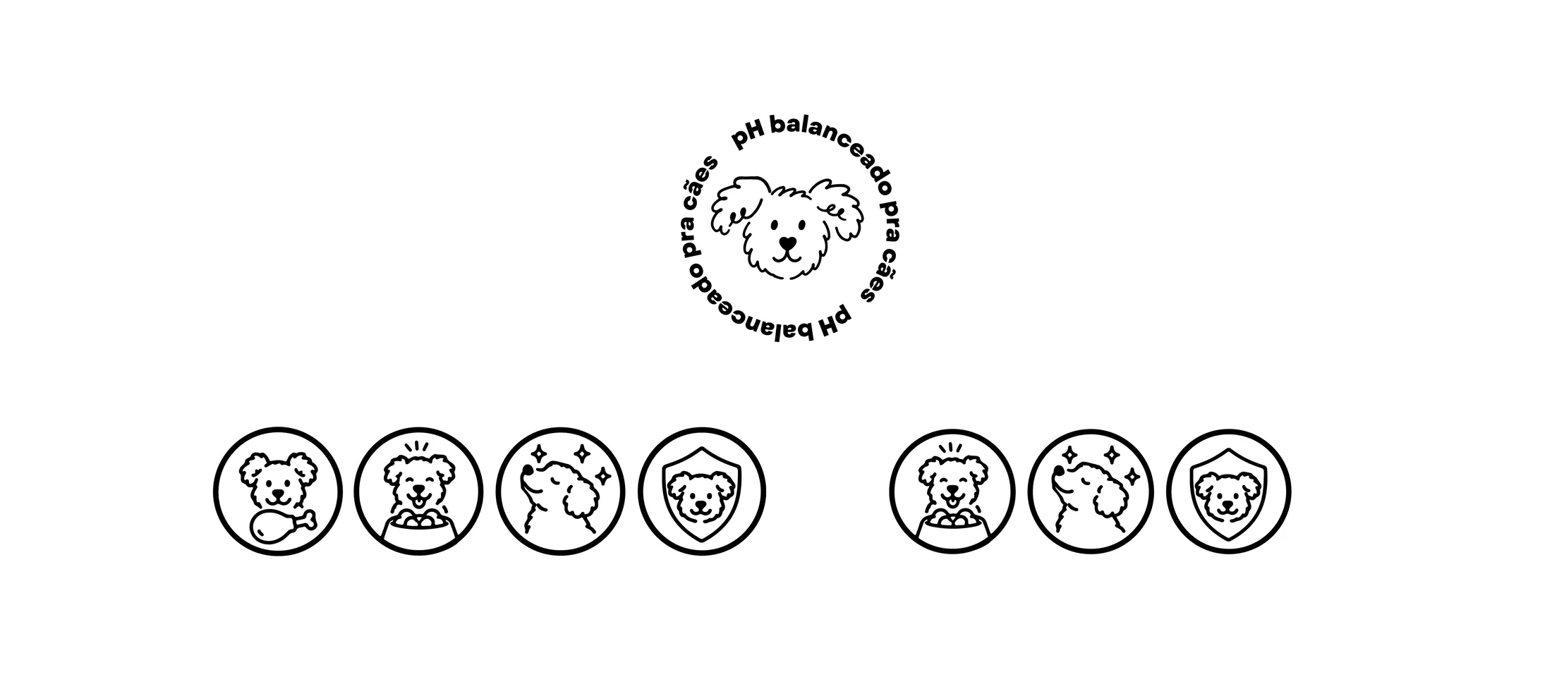 Ícones e selo gráfico da Boris